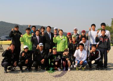 2011 전국체전 선수단 격려 의 사진