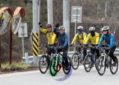 4대강 국토종주 자전거길 개통기념행사 의 사진