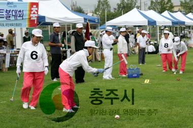 충북생활체육협의회장기 게이트볼대회 의 사진
