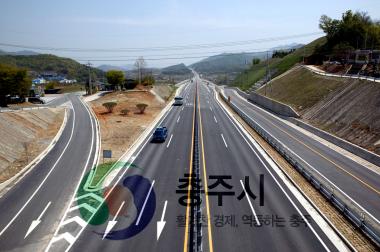 국도확포장 공사 완공(장호원-산척간) 의 사진