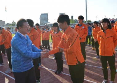 제52회 충북도민체전 선수단 결단식 의 사진