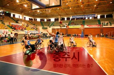 제25회전국장애인체육대회경기(휠체어농구) 사진