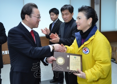 이종배 시장 주덕읍 순방대화 의 사진