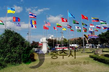 제6회충주세계무술축제-참가국국기게양 의 사진