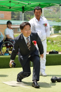 충청북도지사지 전국 장애인 론볼대회 의 사진