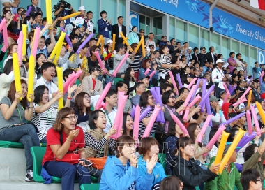 인천아시안게임 조정경기대회 시상식 의 사진