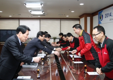 충주시 공무원노동조합 단체협약 체결식 의 사진