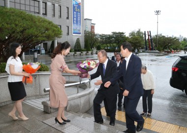 반기문 총장 방문 의 사진