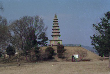 중앙탑 및 변소, 전경 의 사진