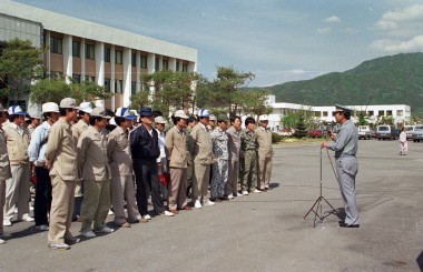 직장 직원 소방훈련 의 사진