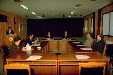 장학회 임원 회의 의 사진