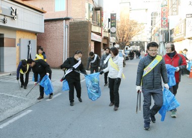 3無 청결운동 불법쓰레기 근절 캠페인 사진