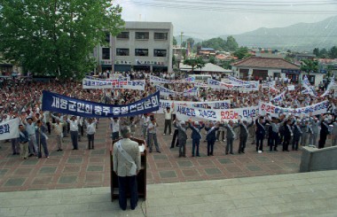 자유민주체제수호를 위한 시군민결의대회 의 사진