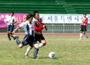 제34회전국소년체육대회 축구경기(여중부예선) 의 사진
