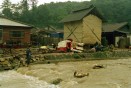수해현장 및 수재민 생필품전달 의 사진