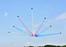 공군비행단 충주세계조정선수권대회 축하 비행 의 사진